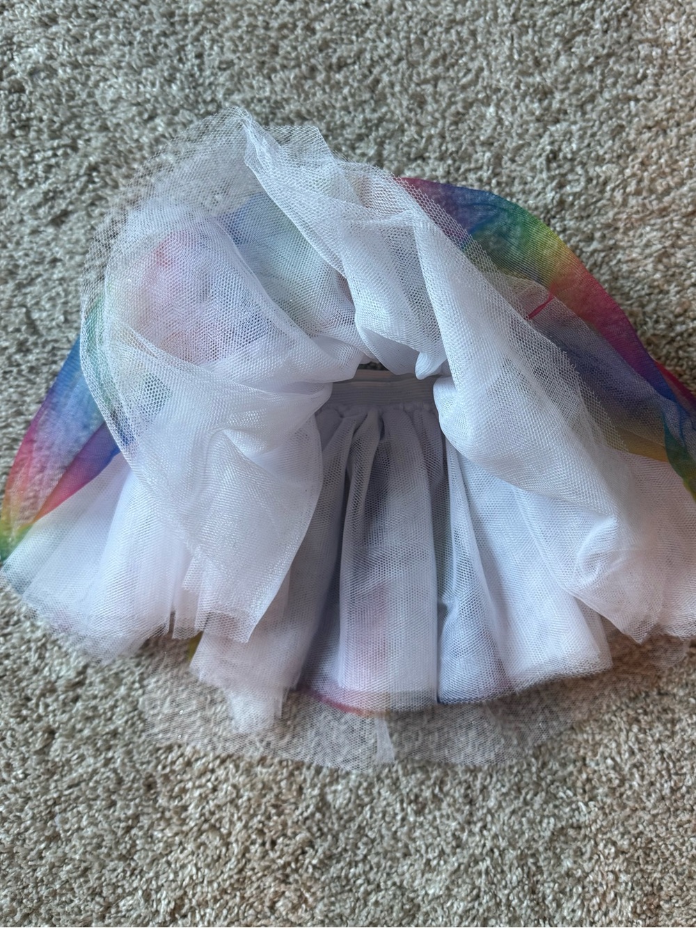 Toddler Girls Rainbow Tutu Princess Dress-Up Set 12–18 Months Tiara Wand Costume - Picture 5 of 10